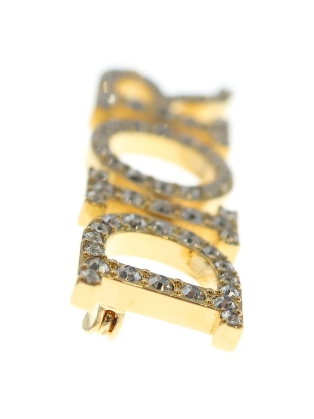 Dior Dio(r)evolution Metal Rhinestone Brooch Gold - Picture 3 of 6